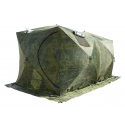 Палатка зимняя Стэк Куб-3 ДУБЛЬ (трехслойная, камуфляж, москитная сетка)