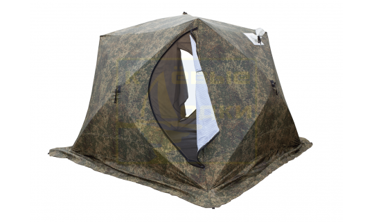 Палатка зимняя Стэк Куб-4 Камуфляж (Трехслойная) 