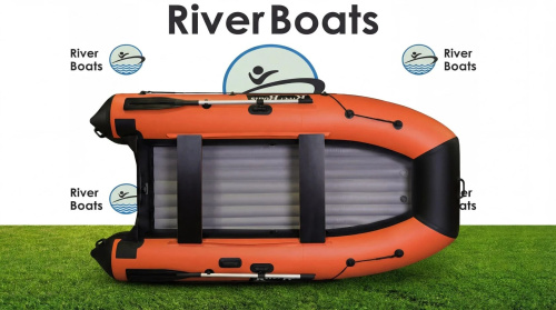 Лодка ПВХ River Boats 350 НДНД (Оранжево-Черный)