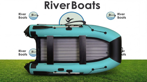 Лодка ПВХ River Boats 350 НДНД (Черно-тиффани)