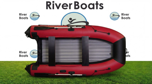 Лодка ПВХ River Boats 390 НДНД (Красно-Черный)