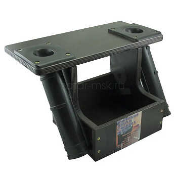 Стол для эхолота с АКБ и 2-мя держателями спиннинга №6